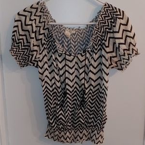 Belle du jour tasseled blouse